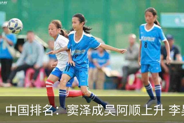 中国排名：窦泽成吴阿顺上升 李昊桐处于100边缘